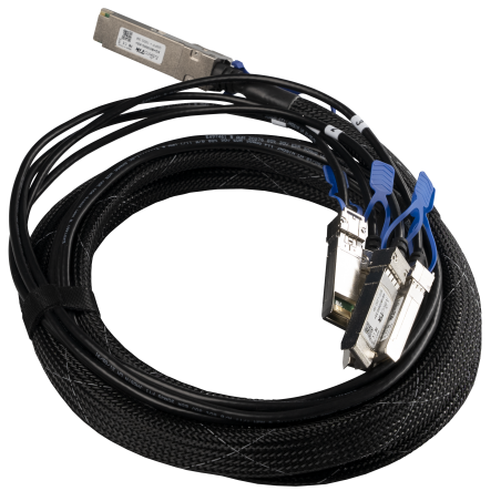 XQ+BC0003-XS+ QSFP28 to 4xSFP28 break-out cable (100G to 4x25G), 3m